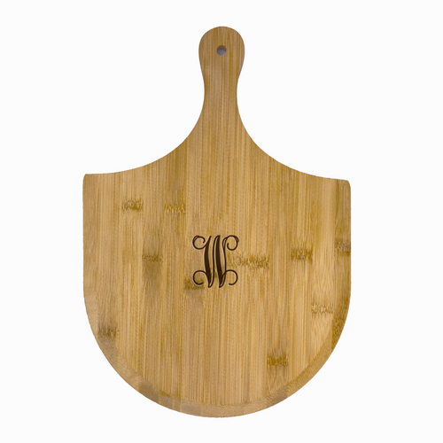 Bamboo Pizza Peel Paddle Board- Engraved Ltr