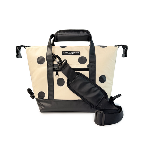 Poppy Cooler Tote - Cream/Black - NEW