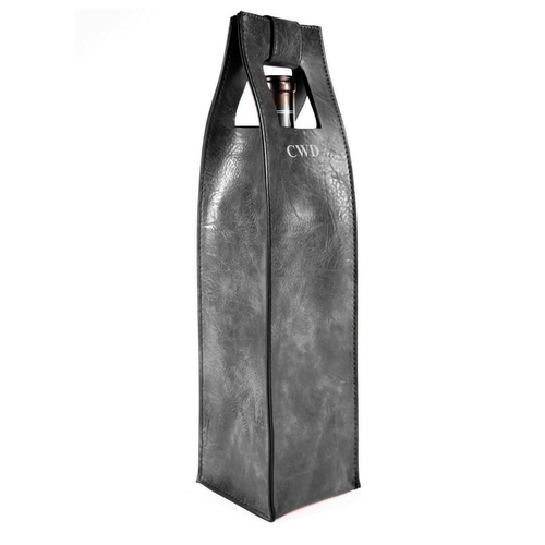 Dk Gray Bottle Tote -Stamped - NEW