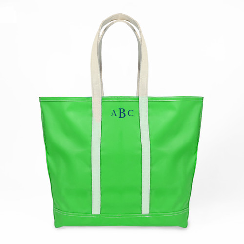 Stono Large Essentials Tote - Limey - Monogrammed