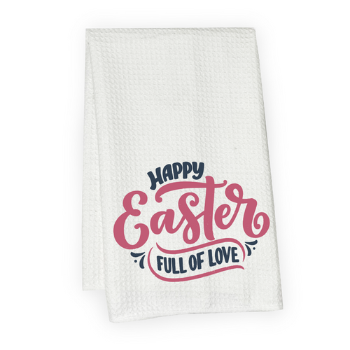 Happy Easter Full of Love Microfiber Hand Towel