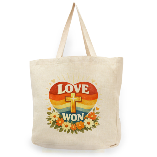 Love Won Cross Shopper Tote