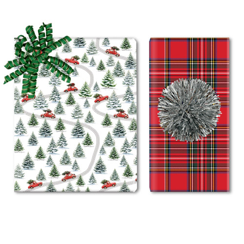Santa's On His Way Wrap - NEW