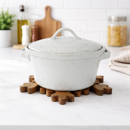 Acacia Snowflake Trivet