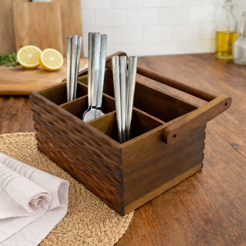 Artisan Acacia Utensil Caddy