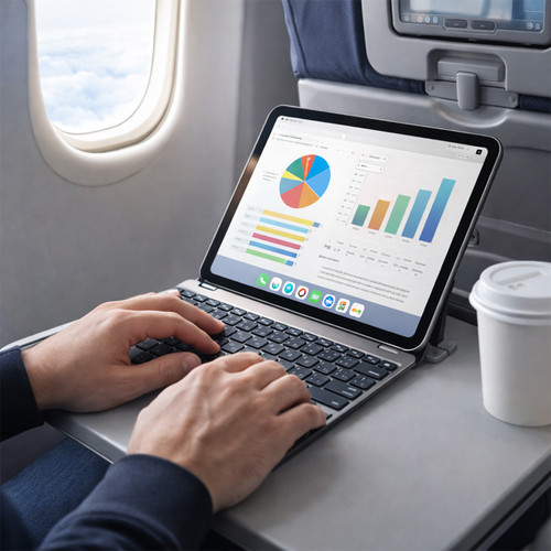 Wireless Foldable Keyboard for Tablets