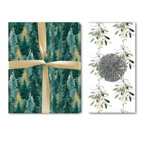 Evergreens & Mistletoe Wrap - NEW