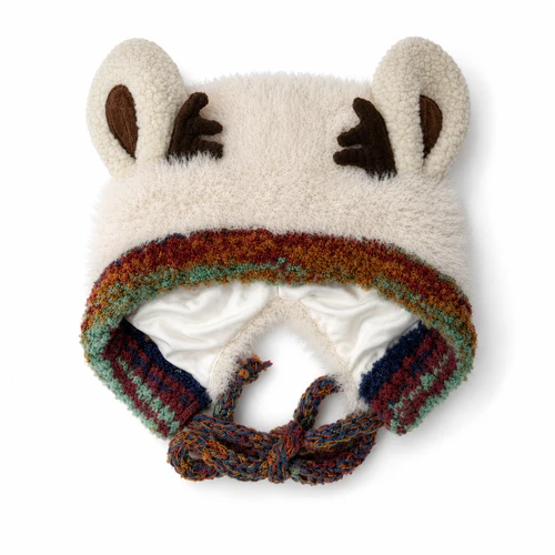 Alpine Antler Braided Beanie - NEW