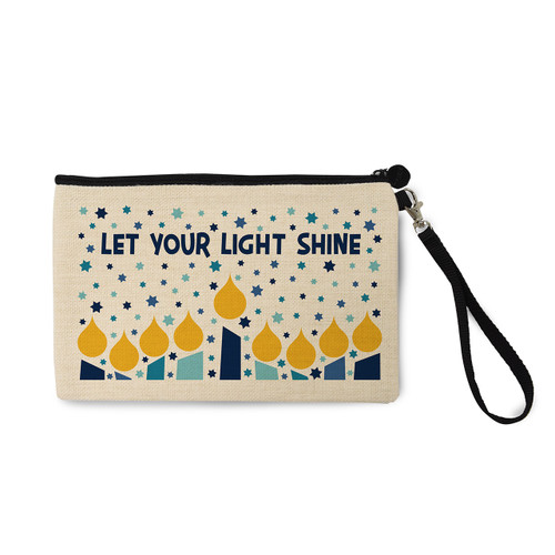 Let Your Light Natural Zip Pouch