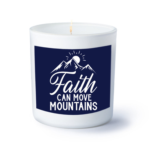 Faith Can Move Mountains Candle - Personalized