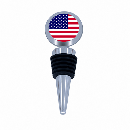 American Flag Bottle Stopper