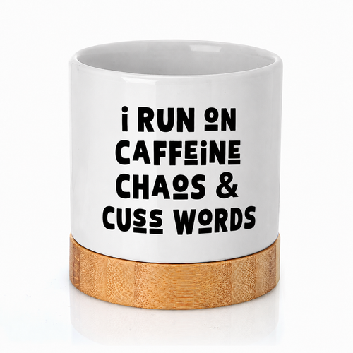 I Run On Ceramic Container & Base - NEW