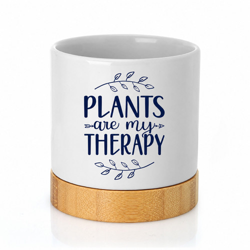 Plant Therapy Ceramic Container & Base - NEW