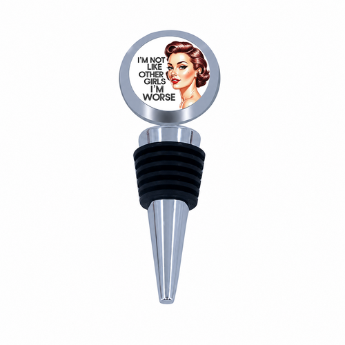 I'm Worse Retro Bottle Stopper - NEW