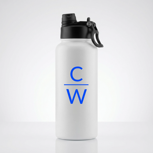 Stacked Initials Hydra Loop Water Bottle
