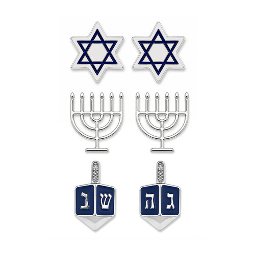 Hannukah Icons Earrings Set