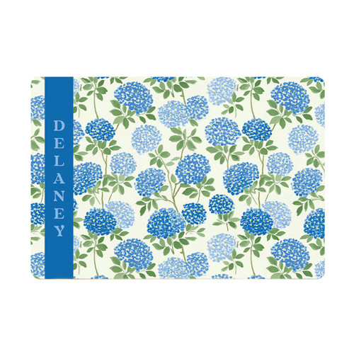 Blue Hydrangeas Desk Mat