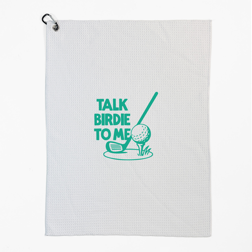 Talk Birdie Microfiber Golf Towel