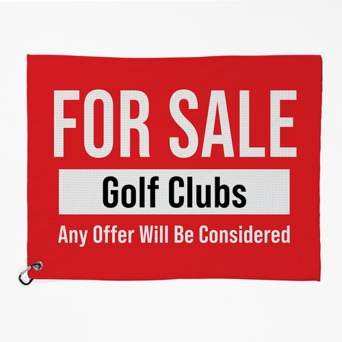 For Sale Microfiber Golf Towel