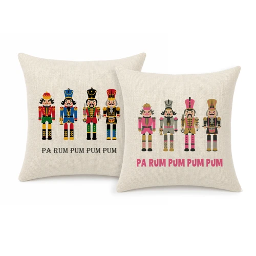 Pa Rum Pum Mini Pillow Cover - Natural