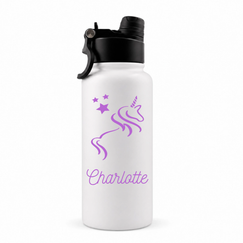 Unicorn Silhouette Hydra Loop Water Bottle