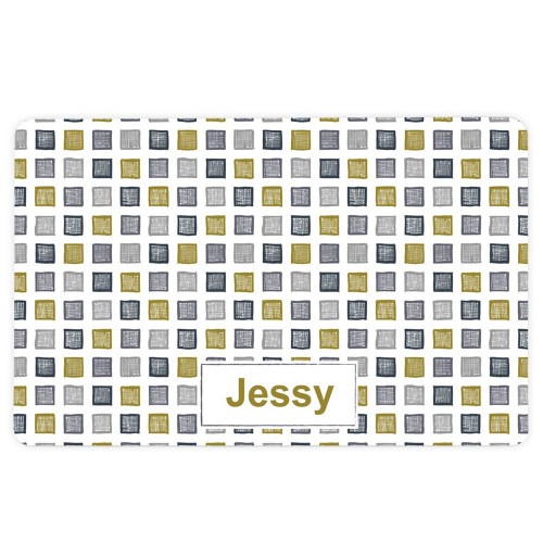 Vegas Gold Color Cubes Pet Mat