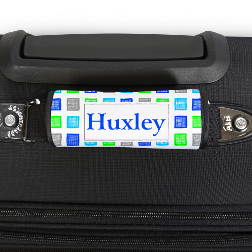 Med Blue Color Cubes Handle Wrap