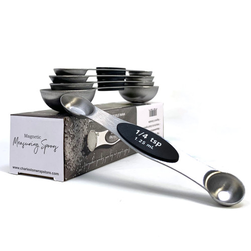 Stainless Magnetic Measuring Spoons - Charleston Wrap