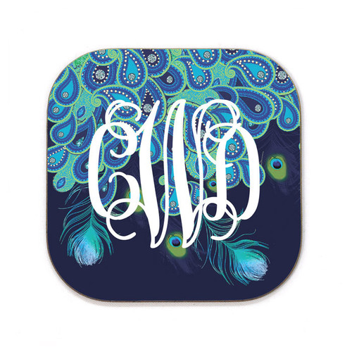 Paisley Peacock Coaster