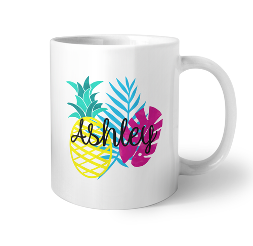 Tropical Pineapple Coffee Mug - NEW