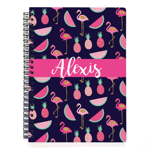 Fruity Flamingo Spiral Notebook