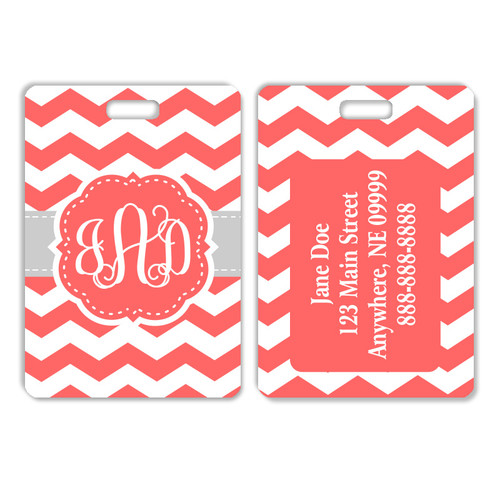 Chevron Luggage Tag