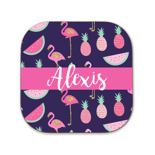 Fruity Flamingo Coaster