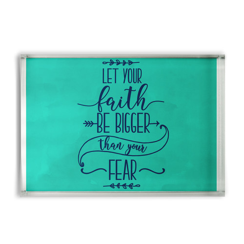 Let Your Faith Be Bigger Glass Block