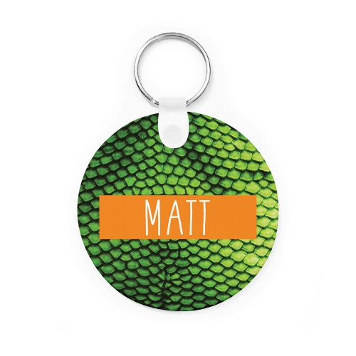 Green Iguana Key Chain