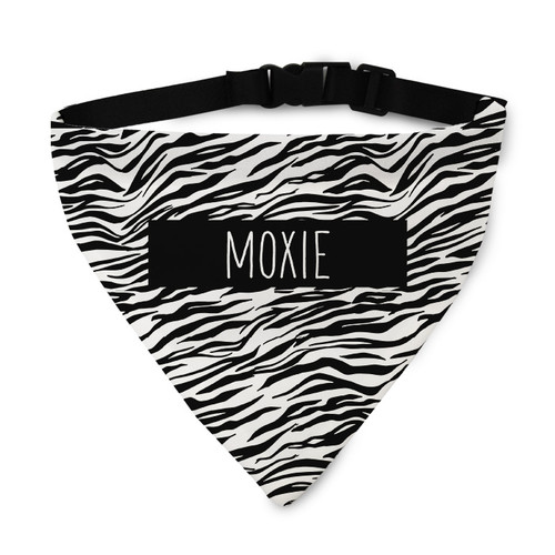 Zebra Pet Bandana Collar