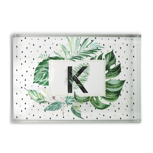 Palm Splendor Glass Block