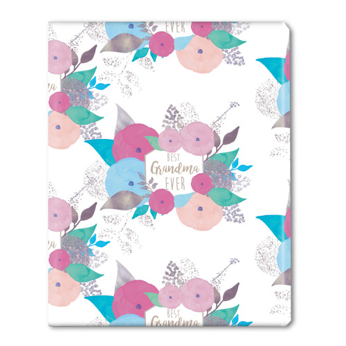 Watercolor Bouquet Personalized Gift Wrap