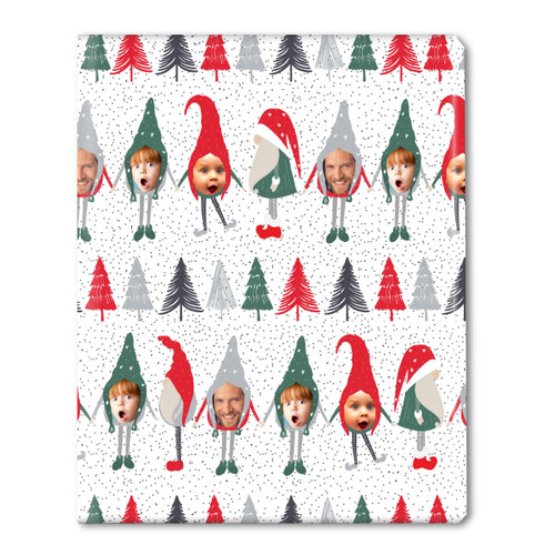 No Peaking Gnomes Personalized Gift Wrap