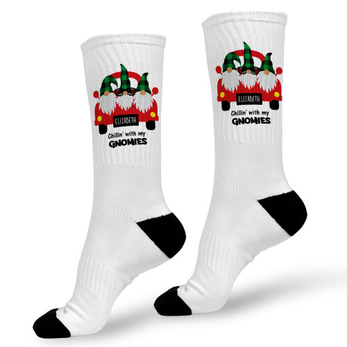Chillin' with My Gnomies Personalized Socks
