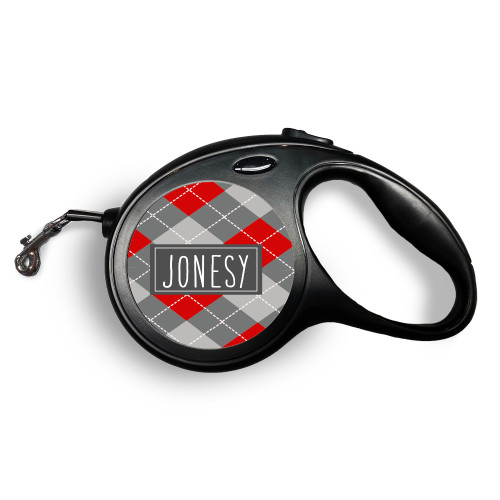 Argyle Retractable Pet Leash