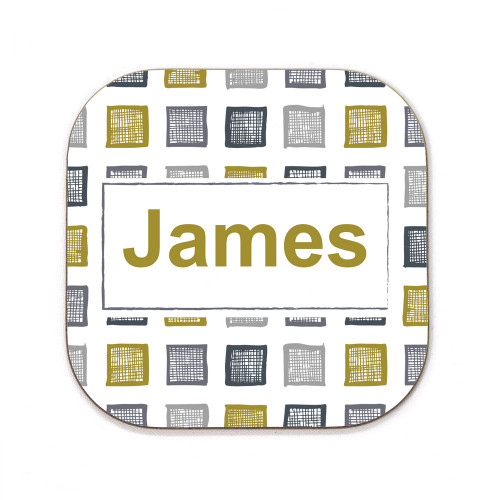 Vegas Gold Color Cubes Coaster