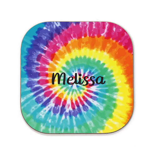 Tie-Dye Square Coaster
