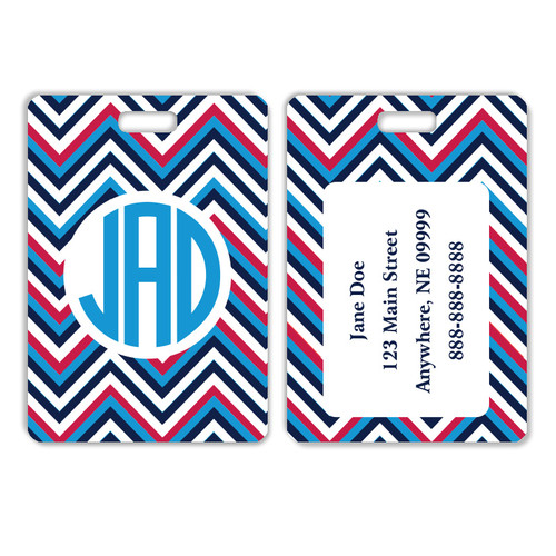 Multi Zig-Zag Luggage Tag