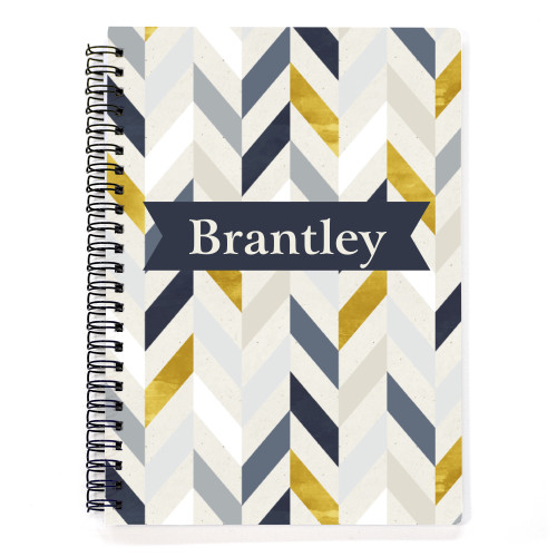 BG Herringbone Spiral Notebook