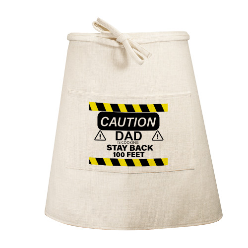 Caution Stay Back Waist Apron