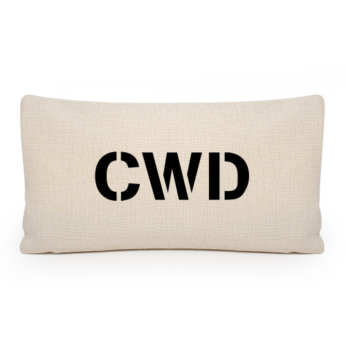 Monogram Lumbar Pillow Cover
