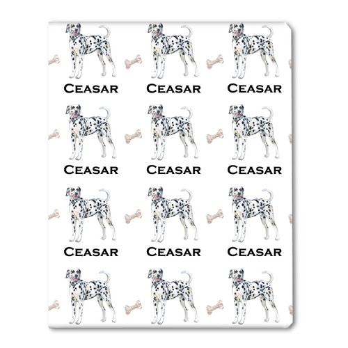 Watercolor Dalmatian Personalized Gift Wrap