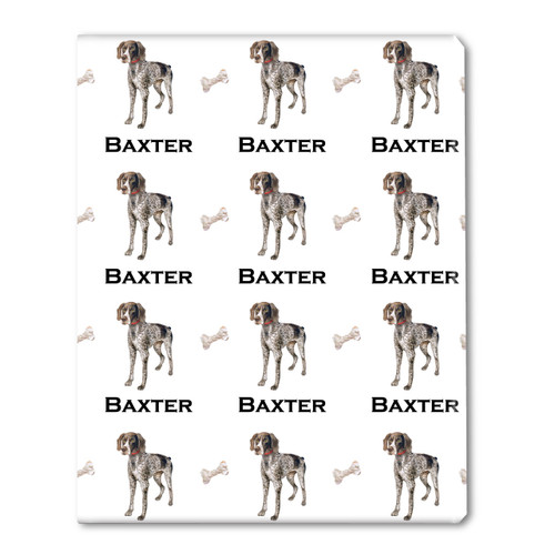 Watercolor German Shorthaired Pointer Personalized Gift Wrap