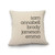 Stacked Names Natural Pillow Cover